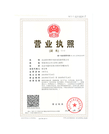 营业执照正本样本